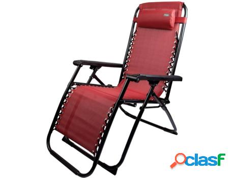 Silla de Playa AKTIVE 62191 Rojo (65x178x110cm)