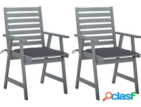 Sillas VIDAXL de comedor jardín 2 uds