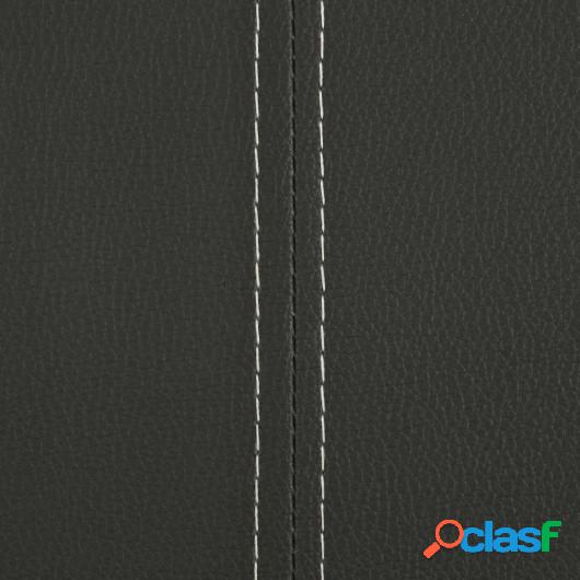Sillas de comedor de cuero sintético 43x55x100 cm gris 6