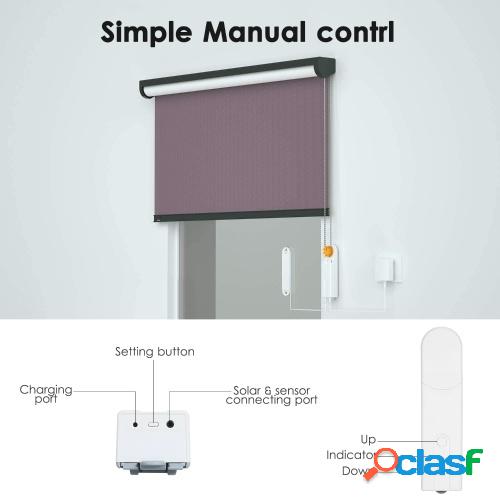 Solar Powered Zigbee Control Smart Blinds Drive Motor Tuya