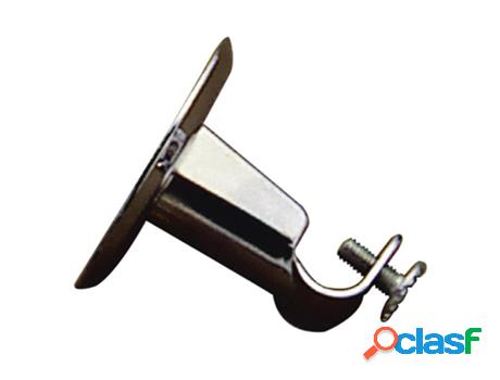 Soporte barra 12 mm.ø cromo techo redondo