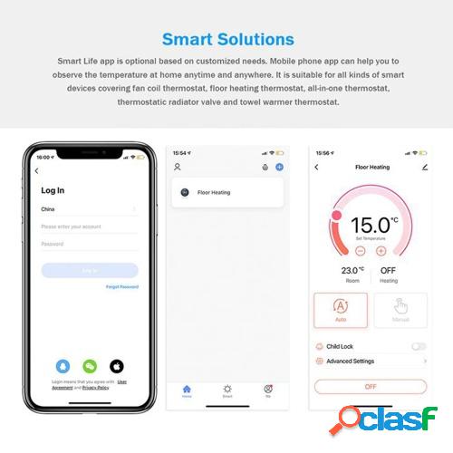 Termostato de caldera inteligente WIFI con aplicación