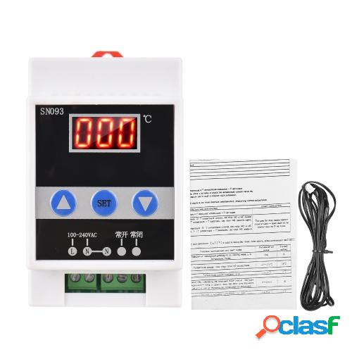 Termostato de riel de 110-240 V Controlador de temperatura