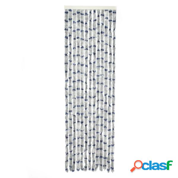 Travellife Cortina antimoscas Chenille Stripe gris y azul