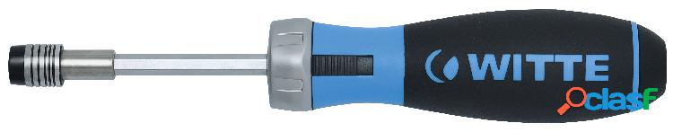 WITTE 468123 - Destornillador portapuntas de carraca PRO