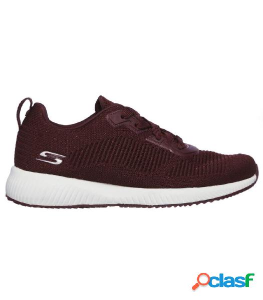 Zapatillas Skechers Bobs Squad Mujer Burgundy 38