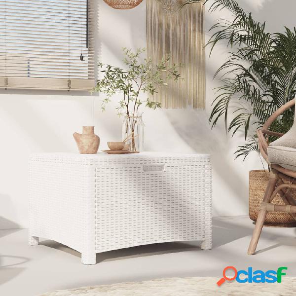 vidaXL Caja de almacenaje para jardín 60x54x41 cm ratán PP