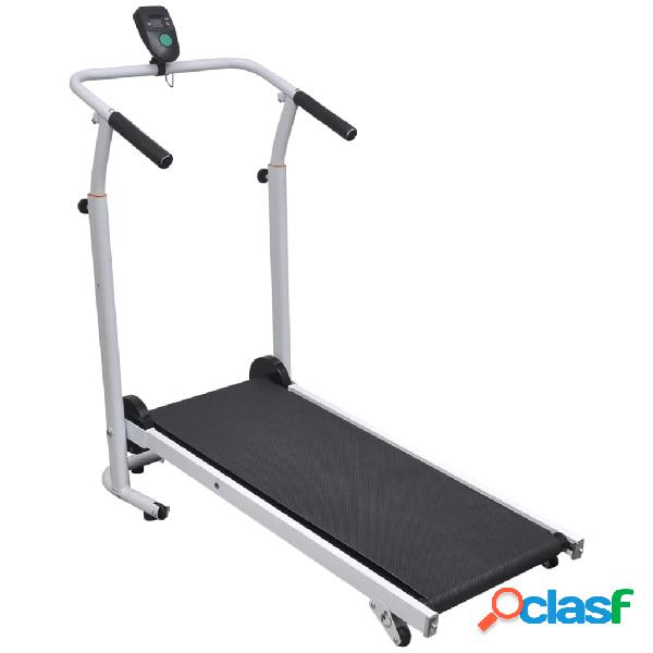 vidaXL Mini cinta andadora plegable negra 93x36 cm
