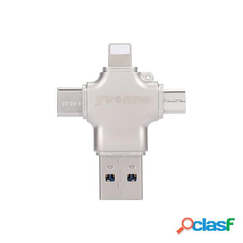 yvonne Y23 USB2.0 U Disk Type-C Cuatro en uno Disco OTG U de