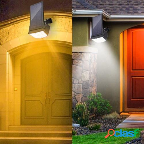 2PCS Foco solar LED Ajustable 2 en 1 Luces de estaca de