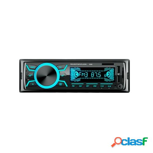 7 colores Led Radio estéreo para coche BT Autoradio Dual