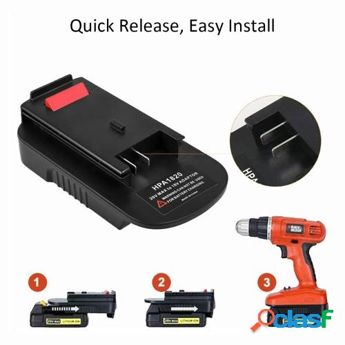 Adaptador HPA1820 Adaptador de batería de 20V MAX a 18V