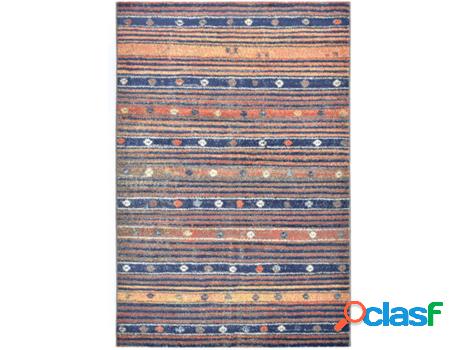 Alfombra VIDAXL Impreso Rectangular (Azul - 80x150 cm -