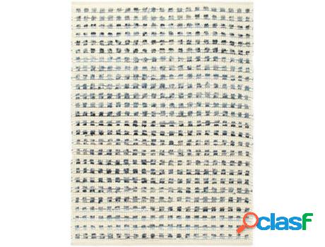 Alfombra VIDAXL Impreso Rectangular (Blanco - 120x170 cm -