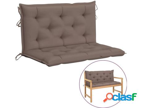 Almohada VIDAXL (Taupe - Tela - 100 x 50 cm)