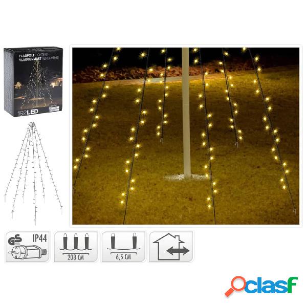Ambiance Luz de asta de bandera de Navidad con 192 LEDs 208