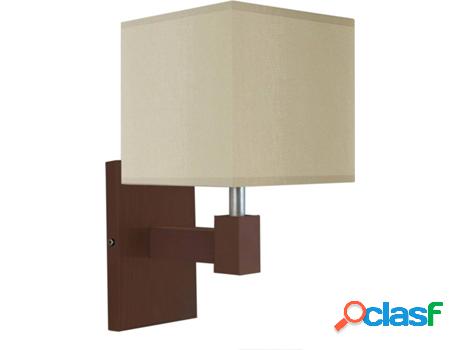 Aplique TOSEL Frigga (Crema - E14 - Máx. 40W - Madera)