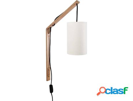 Aplique TOSEL Picota (Blanco - E14 - Máx. 40W - Madera)
