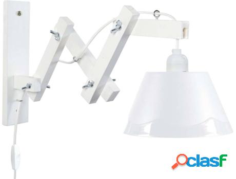 Apliques TOSEL Pilori Polycone (Blanco - E27 - Máx. 40W -