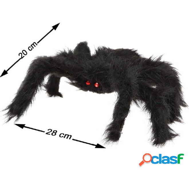Araña Peluda Negra 20x28 cm