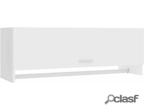 Armario VIDAXL (Blanco - Aglomerado - 100x32,5x35 cm)