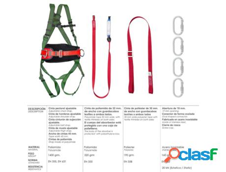 Arnes anticaidas kit seguridad n 2 (7 piezas) en361