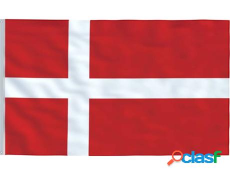 Bandera VIDAXL Dinamarca (Multicolor)
