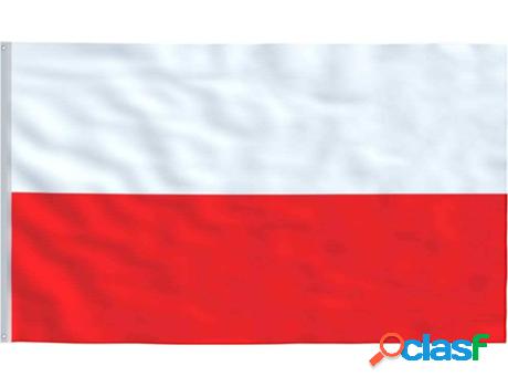 Bandera VIDAXL Polonia (Multicolor)
