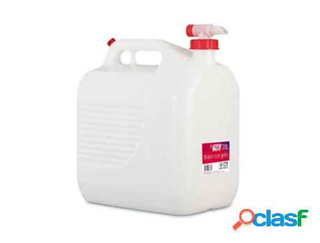 Bidon liquidos 20 l con grifo blanco