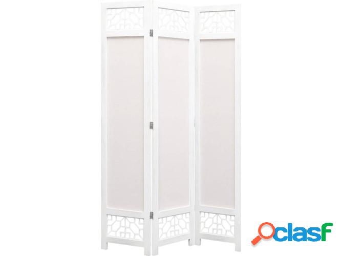Biombo con 3 paneles VIDAXL tejido beige (105x165 cm)