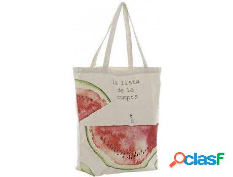 Bolsa HOGAR Y MÁS Mano De Compra De Algodón Con Diseño
