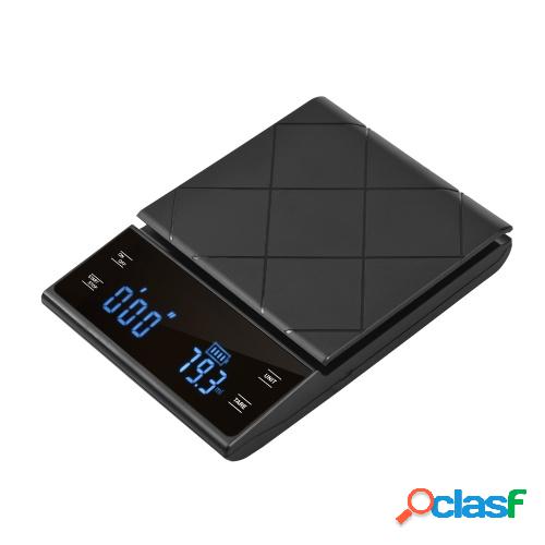 Báscula de cocina táctil LED digital 3 kg / 0.1 g Báscula