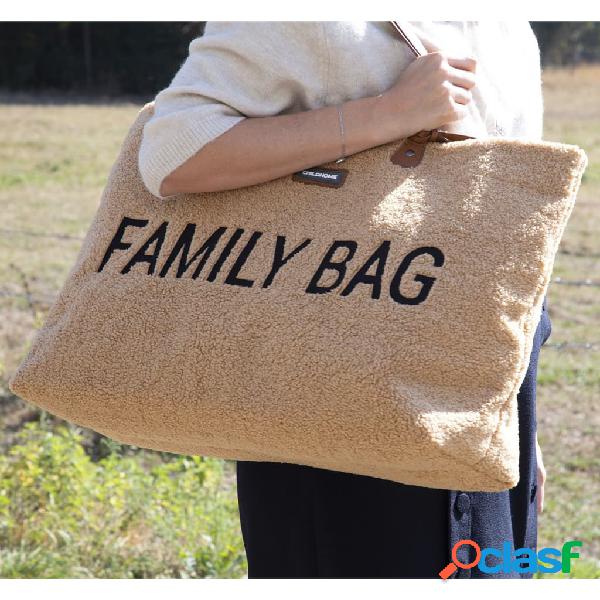 CHILDHOME Bolso para toda la familia tela de peluche beige