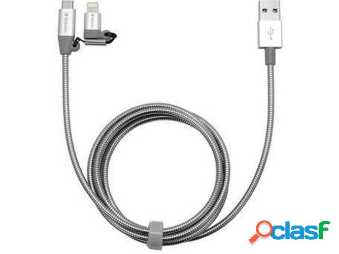 Cable de carga VERBATIM 48869 (Lightning y Micro B USB