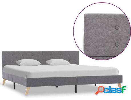 Cama VIDAXL 284821 Tejido (Compatible con Colchón: 180x200