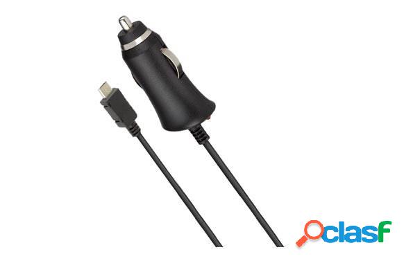 Cargador Auto Micro Usb 2,1A Negro