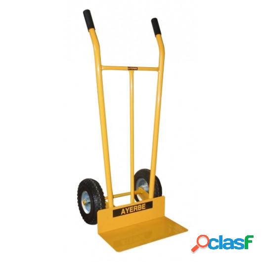 Carretilla Almacen Ayerbe Metal Amarillo Rueda Neumatica