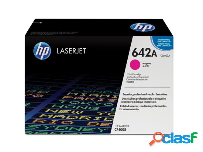 Cartucho de tóner original LaserJet HP 642A magenta para