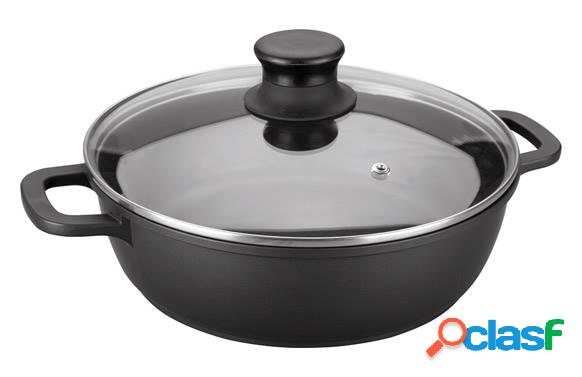Cazuela Baja Alum Fundido Con Tapa Lacor 32 Cm-Induccion