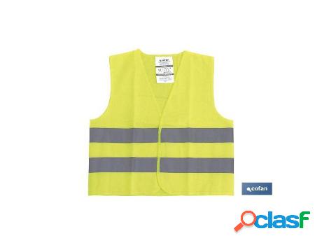 Chaleco amarillo reflectante p/niños