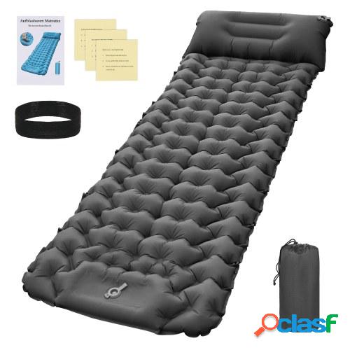 Colchoneta de dormir para acampar con almohada Bomba