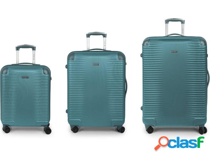 Conjunto 3 Maletas de Viaje GABOL Balance (172 L - Azul)