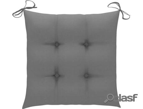 Conjunto 6 Almohadas VIDAXL (Gris - Tela - 40 x 40 x 7 cm)
