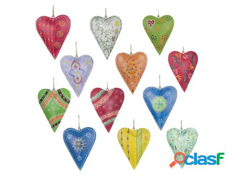 Corazones Variados. Incluye 12 Unidades Decoración