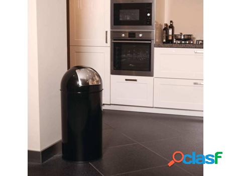 Cubo de Basura EKO Papelera Pushcan 40 L Negro