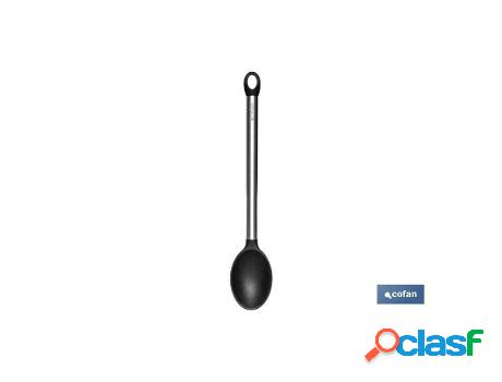 Cuchara de cocina de acero inox. y silicona modelo neige 34