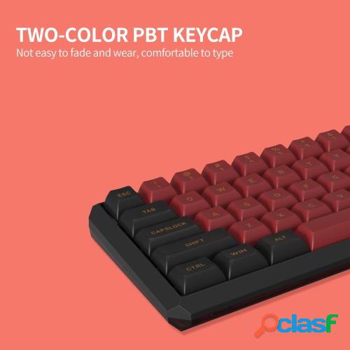 Darmoshark K5 Wired + 2.4G Teclado mecánico inalámbrico de
