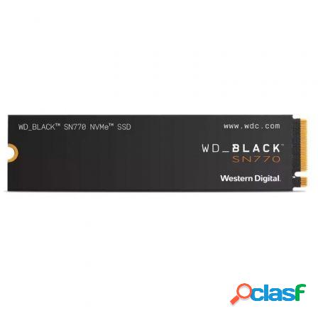 Disco ssd western digital wd black sn770 2tb/ m.2 2280 pcie