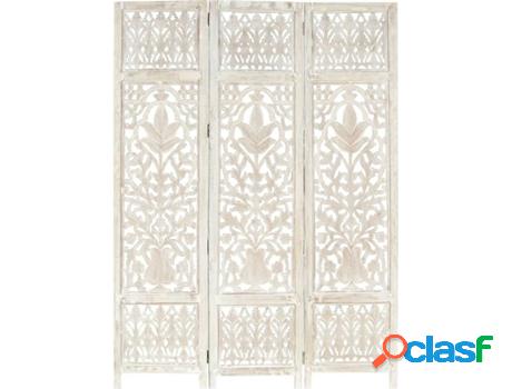 Divisoria de Cuarto VIDAXL 3 Paneles Blanco (120 x 165 cm -