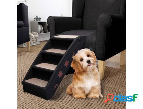 Escalera para Perros VIDAXL Plegable (Negro - 62 x 40 x 49.5